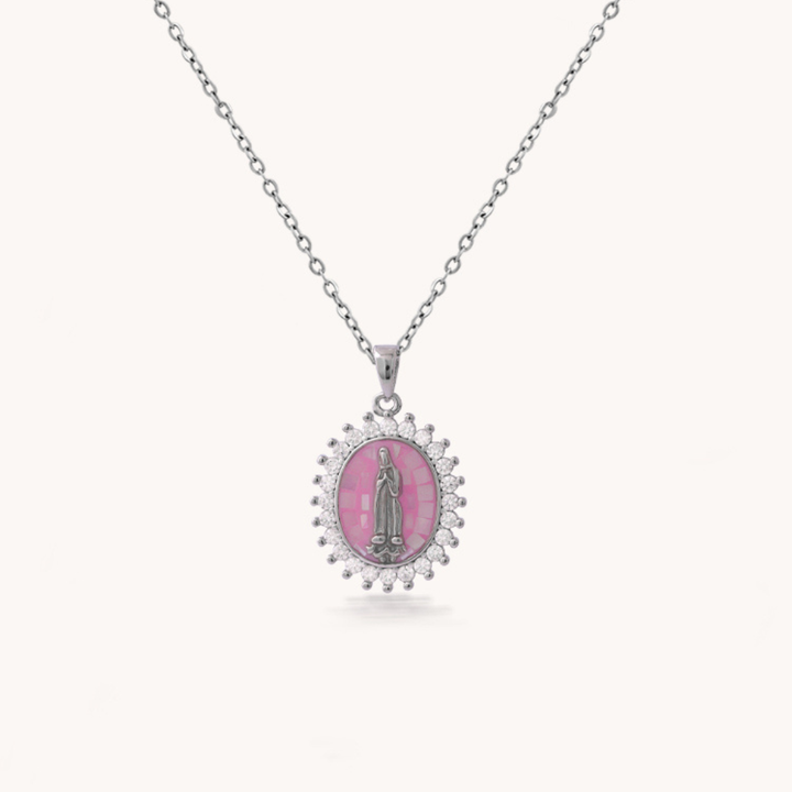 COLLAR VIRGEN ROSA - 10000