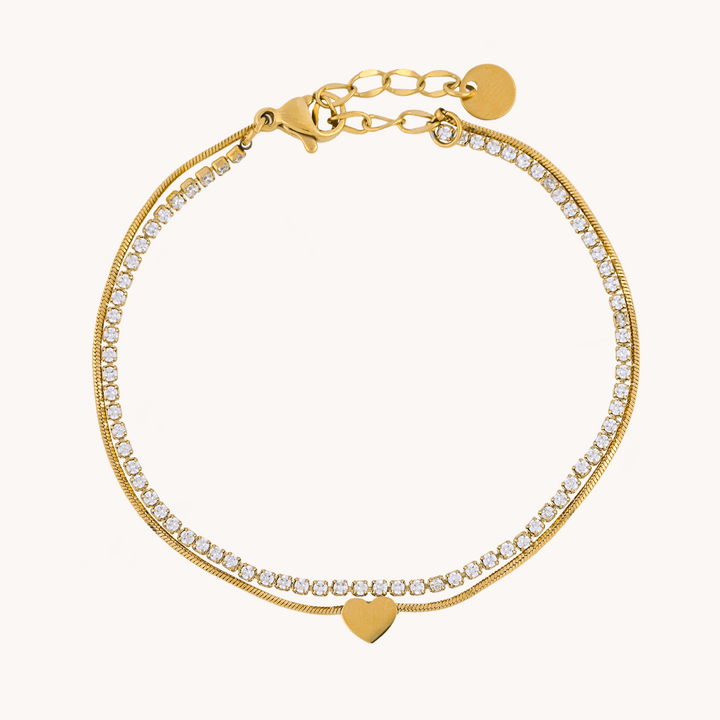 PULSERA HEART GLAM - 10034