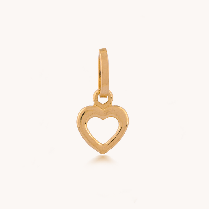 DIJE CORAZÓN MINI ORO 18K - 10319
