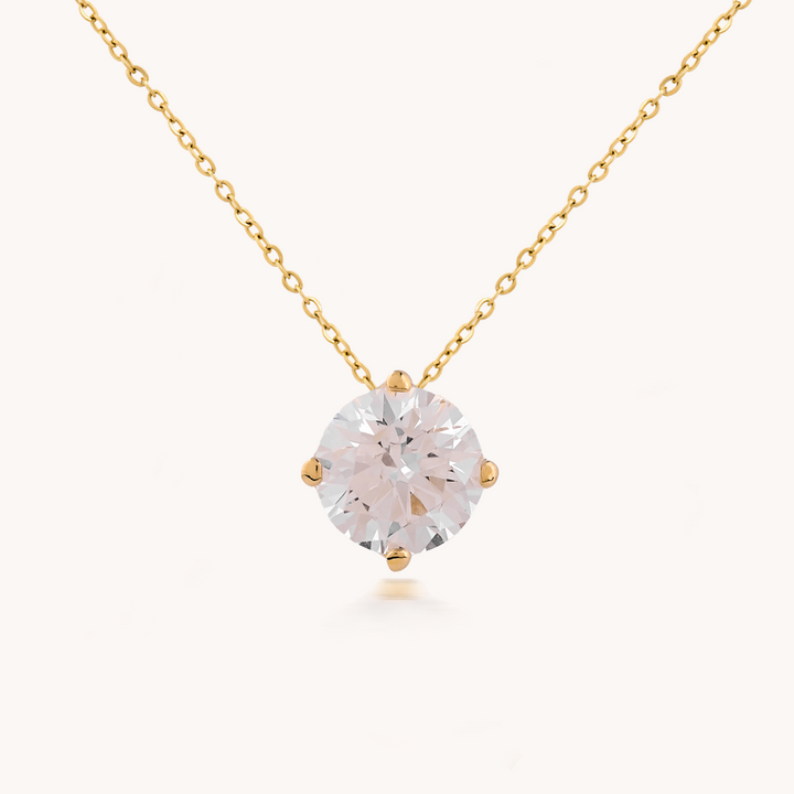 COLLAR SOLITARIO ORO 18K - 10330