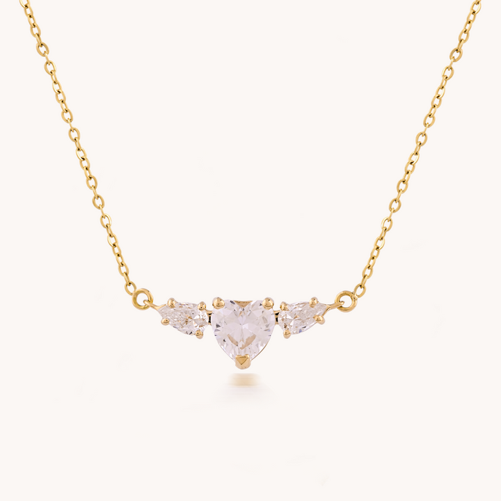 COLLAR TRINITY HEART ORO 18K - 10331