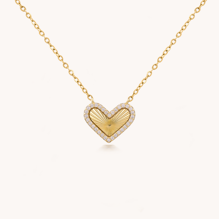 COLLAR SUNRAY HEART - 10378