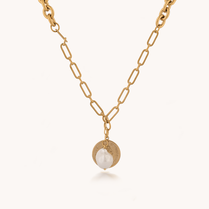 COLLAR COIN PEARL - 10474
