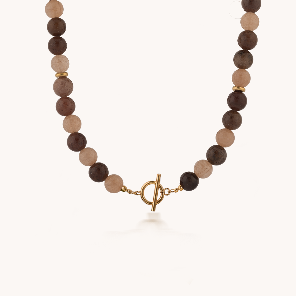 COLLAR BROWN STONE - 10481