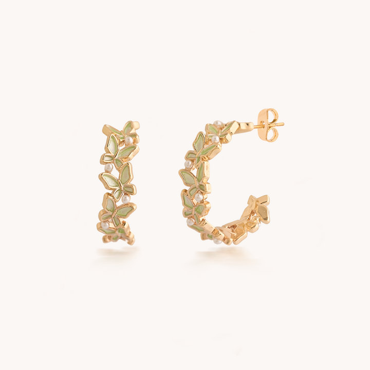ARETES OLIVE WINGS - 10497