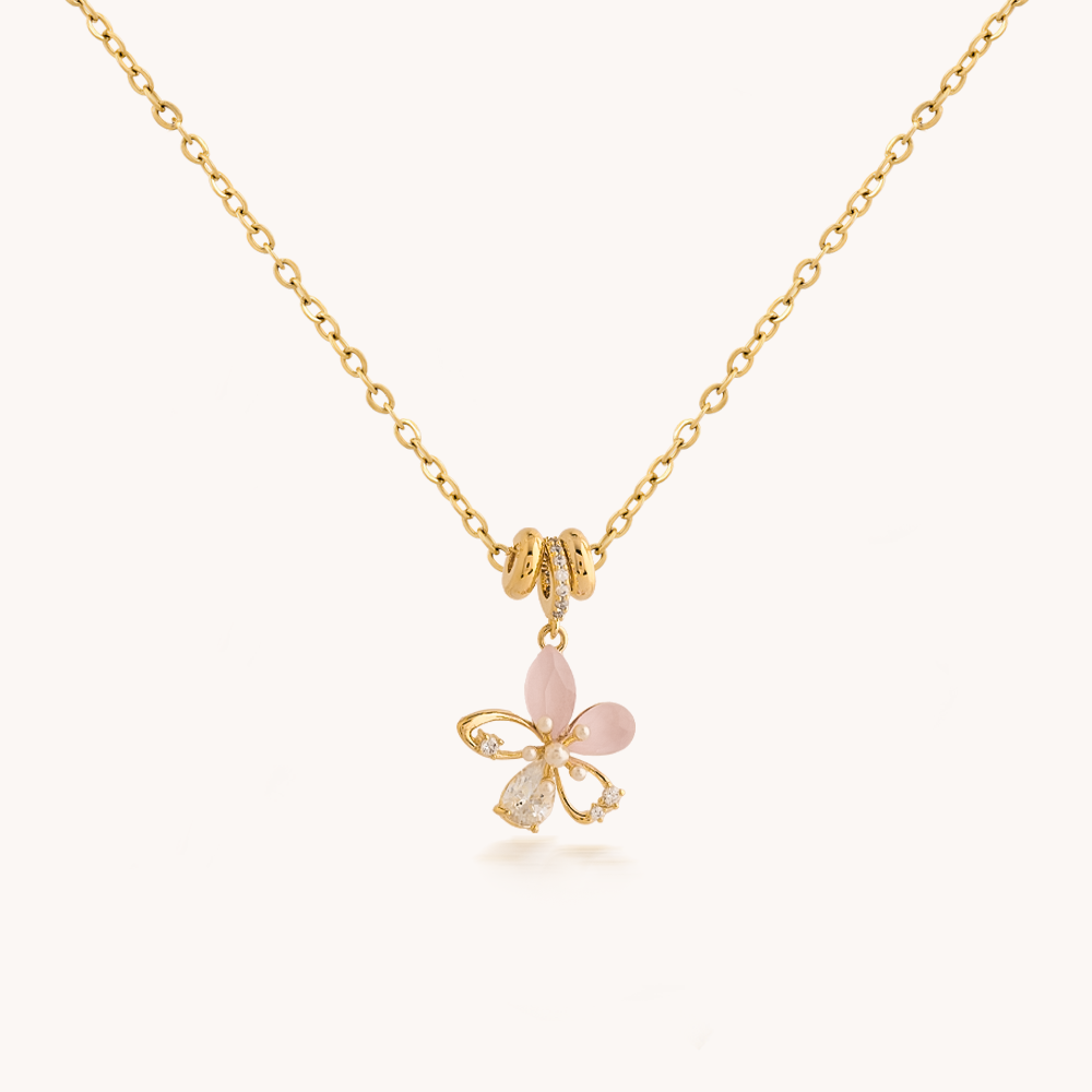 COLLAR PINK FLOWER - 10500