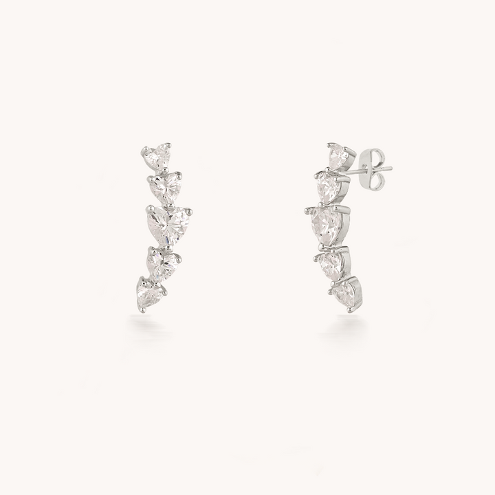 ARETES FALLING HEARTS - 10561