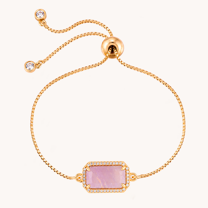 PULSERA SQUARE AMATISTA - 10782