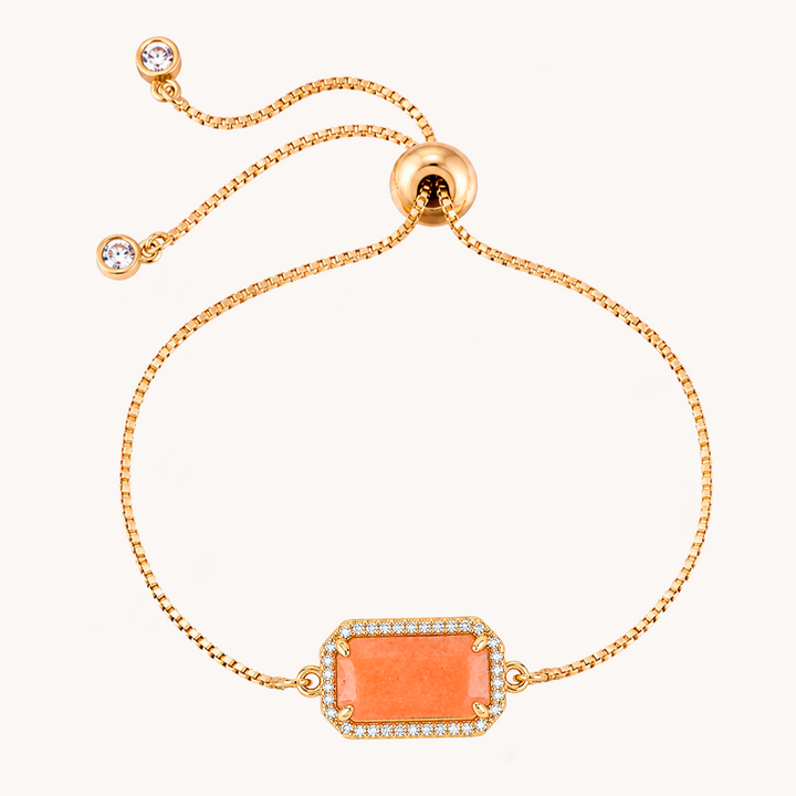 PULSERA SQUARE CORNALINA - 10783