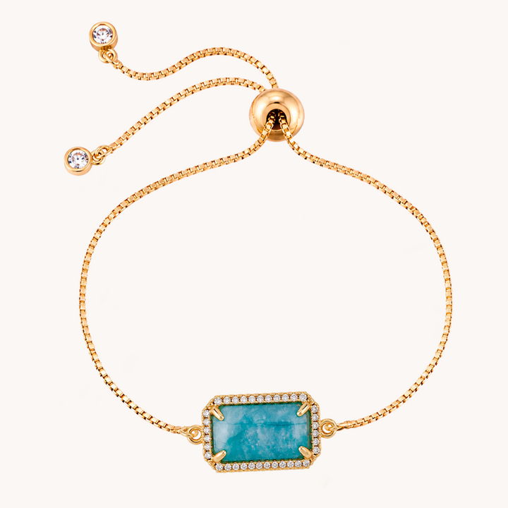PULSERA SQUARE AGATA AZUL - 10785