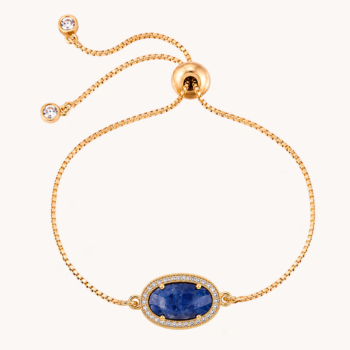PULSERA OVAL LAPIZLAZURI - 10791