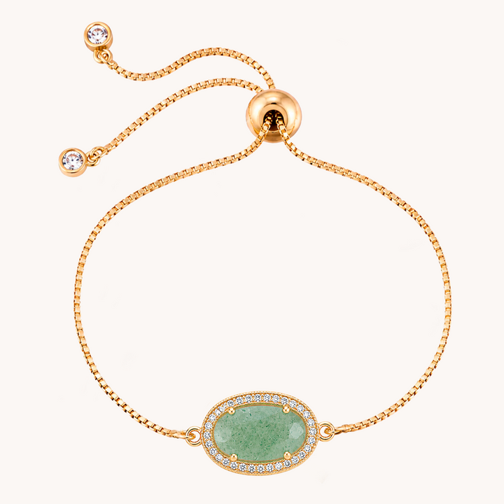 PULSERA OVAL CUARZO VERDE - 10792