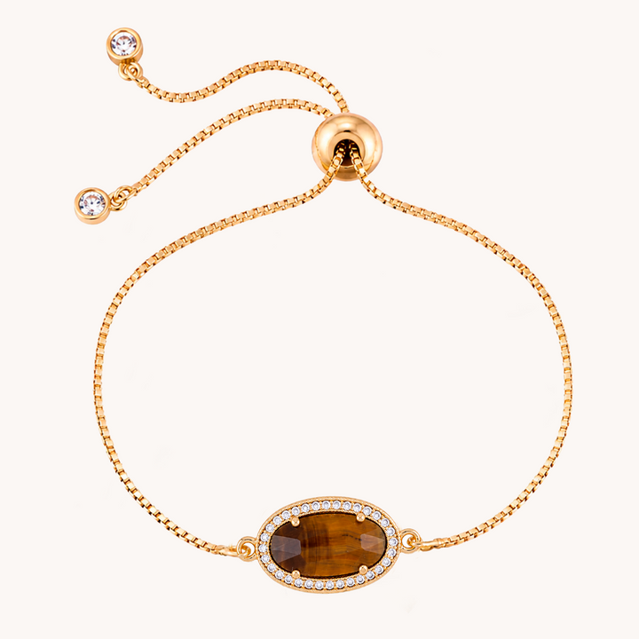 PULSERA OVAL OJO DE TIGRE - 10796