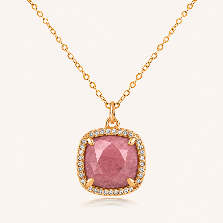 COLLAR SQUARE AGATA RUBI - 10803