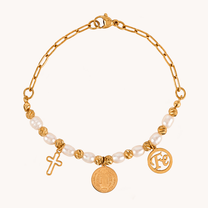 PULSERA VIRGEN PERLA - 11015