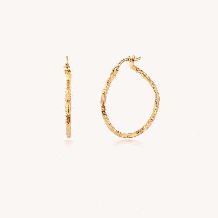 ARETES LABRADA ORO 18K - 10323