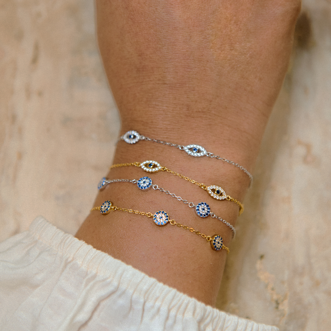 PULSERA OJO TURCO OVAL - 10990