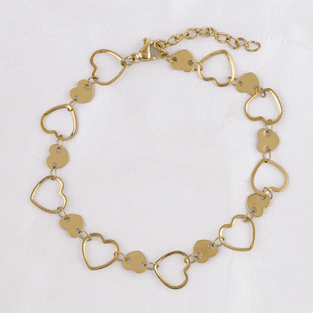PULSERA HEART CHAIN - 7020