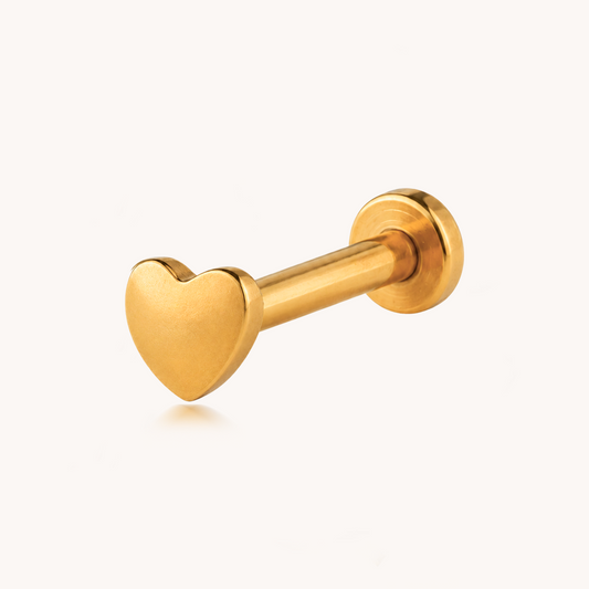 PIERCING HEART STUD - 7107