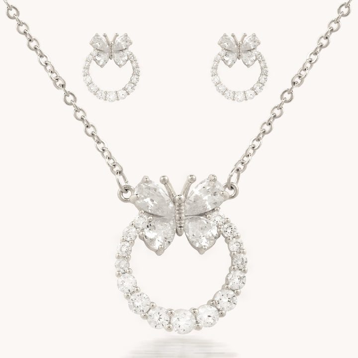 SET SILVER BUTTERFLY – 7721