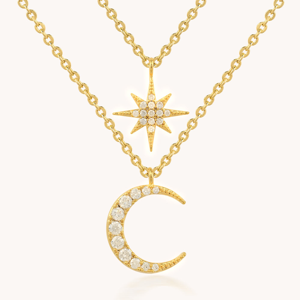 COLLAR BRILLIANT MOON STAR - 7902