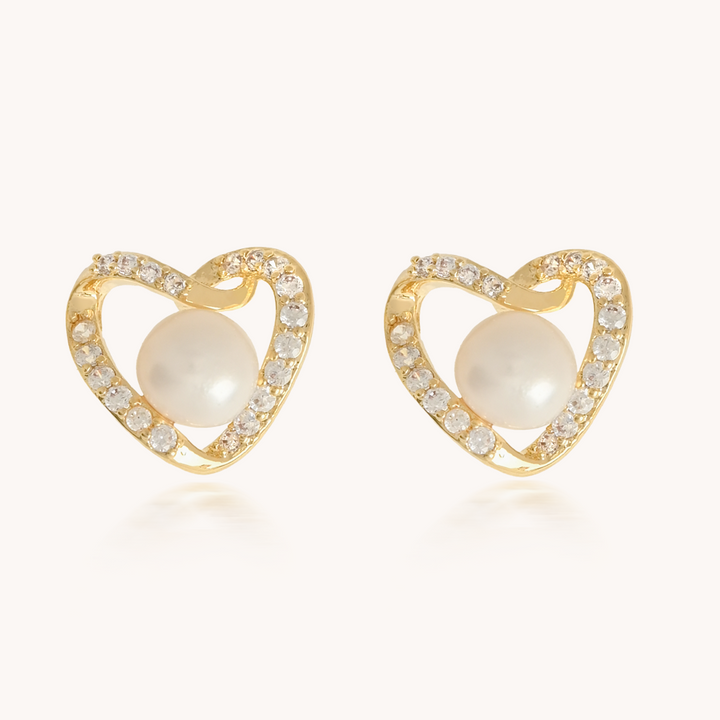 ARETES PEARL LOVE  - 8160