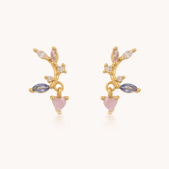 ARETES PÉTALOS DE AMOR - 8591