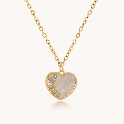 COLLAR HEART SHINE GOLDEN - 8603