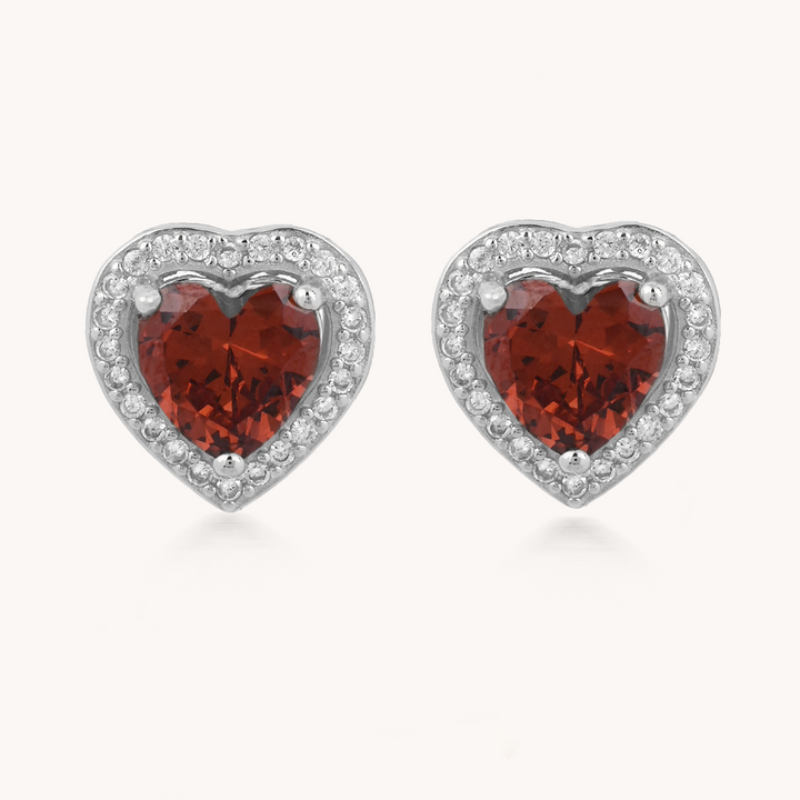 ARETES AMOR A PRIMERA VISTA GARNET - 9156