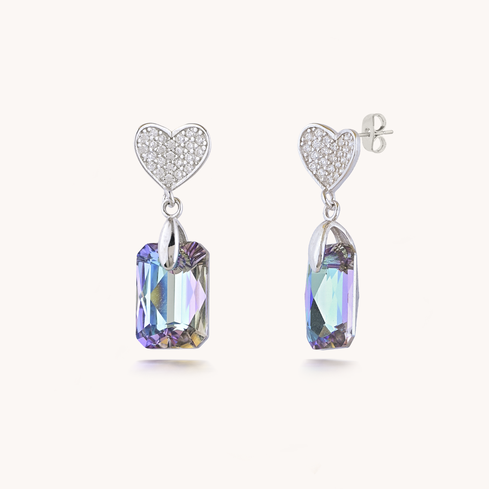 ARETES LILA TORNASOL - 9951