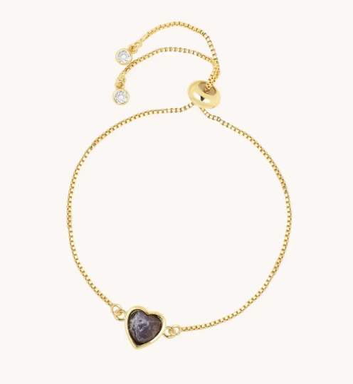 PULSERA GEMSTONE HEART - 6292