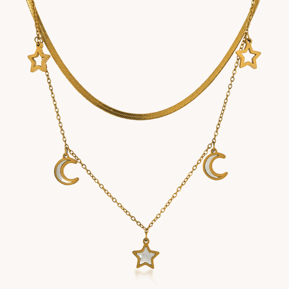 COLLAR LUNA Y ESTRELLA - 7774