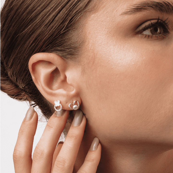 ARETES PEARL LOVE  - 8160