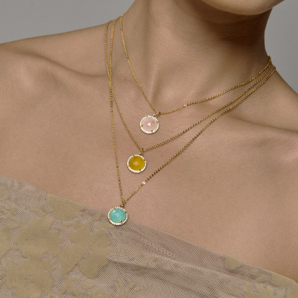 COLLAR ROUND AMAZONITA - 10801