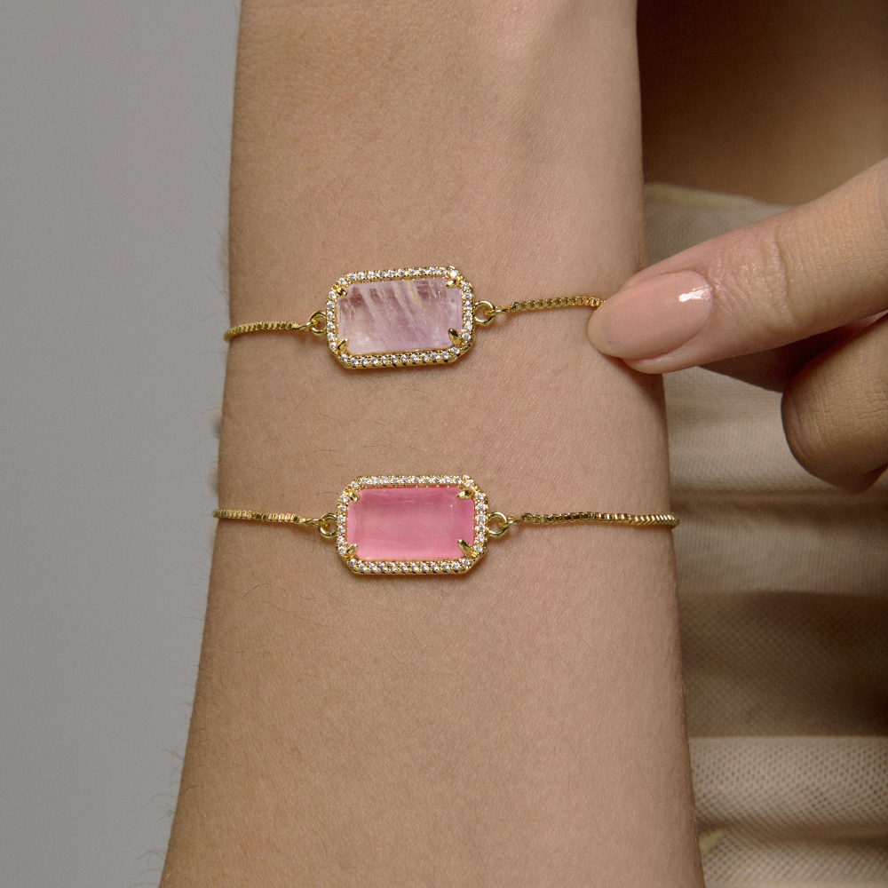 PULSERA SQUARE AMATISTA - 10782