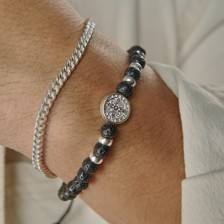 PULSERA VOLCANIC STONE - 10687