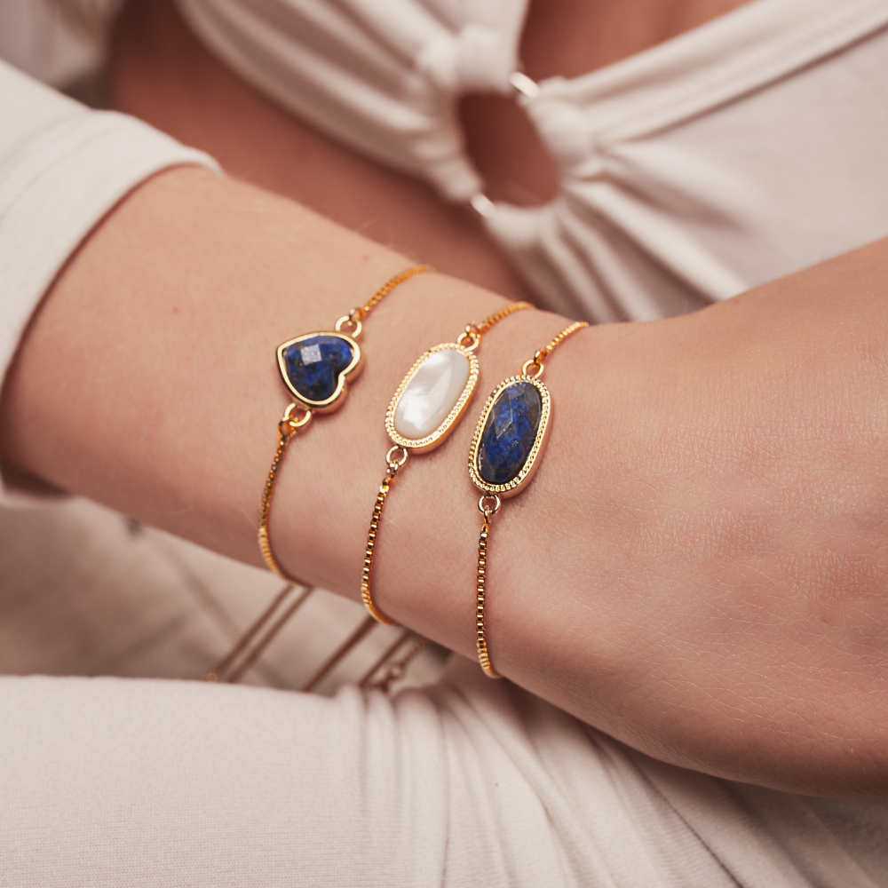 PULSERA GEMSTONE HEART - 6292