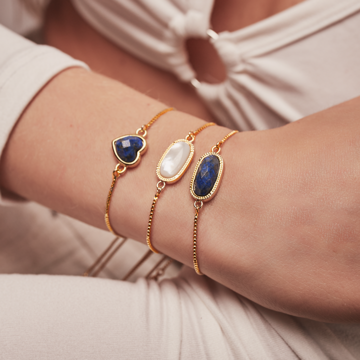 PULSERA GEMSTONE HEART - 6292