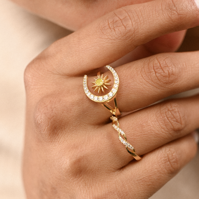 ANILLO GOLD MOONSTAR - 7808