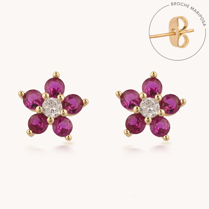 ARETES BLOOMING ROSE - 9120
