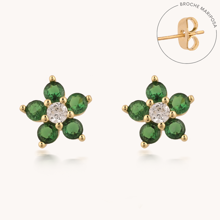 ARETES BLOOMING ESMERALD - 9122