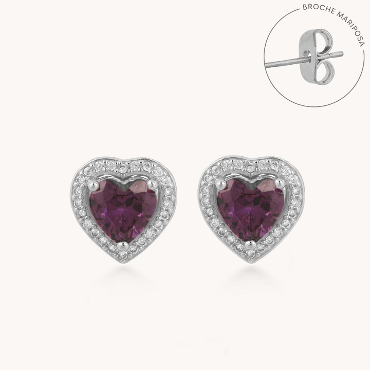 ARETES AMOR A PRIMERA VISTA VIOLET - 9157