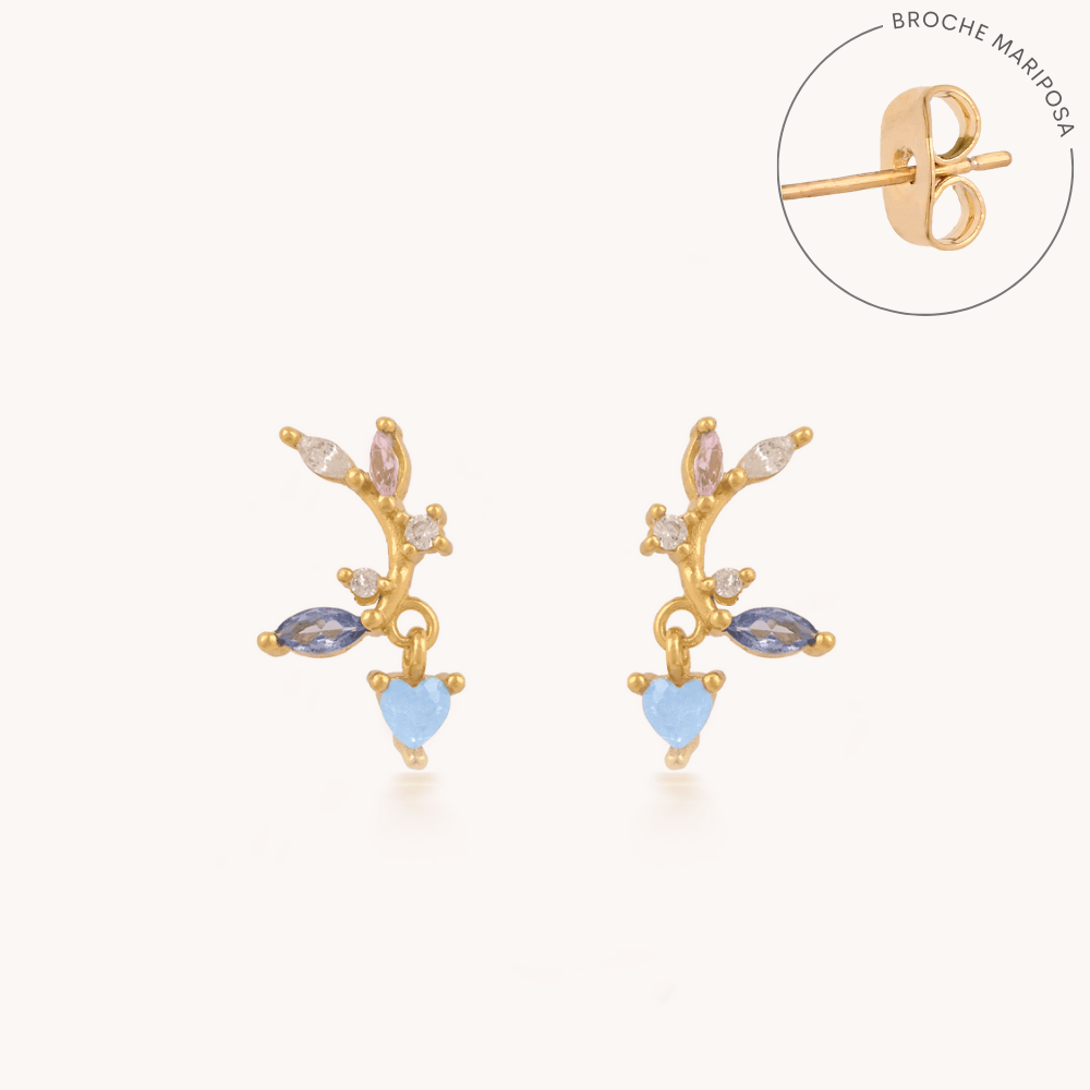 ARETES PÉTALOS DE AMOR - 8591