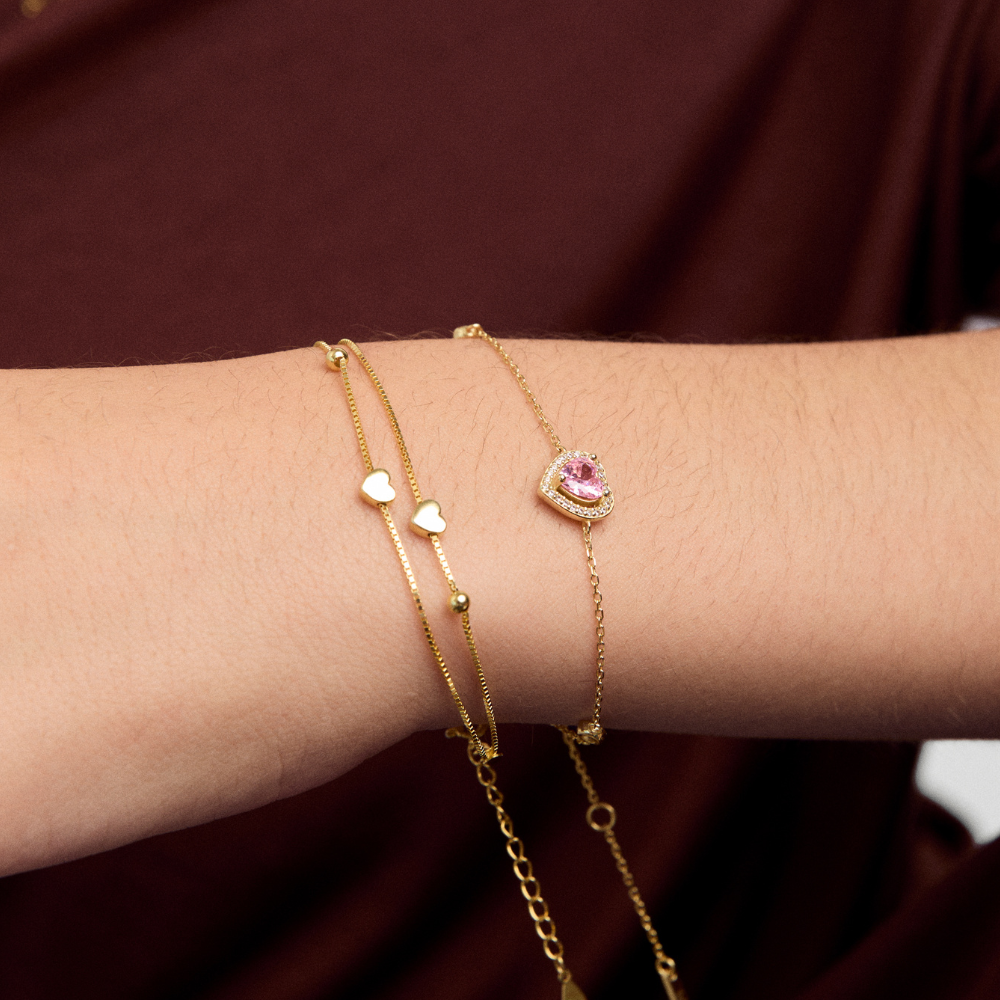 PULSERA LOVE VIBES PINK - 9175