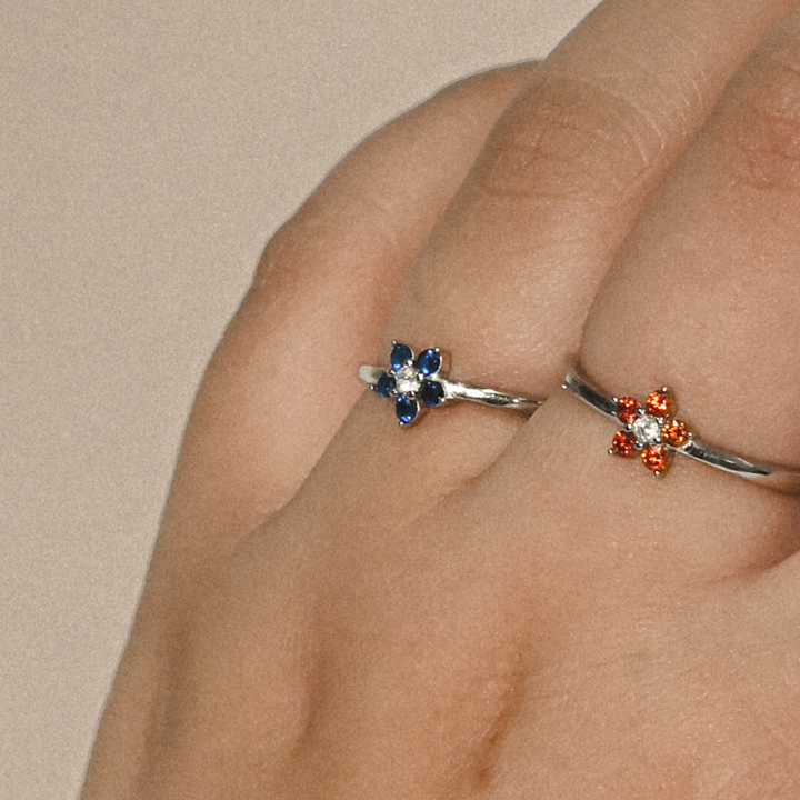 ANILLO FLOR DIVINA BLUE - 9149