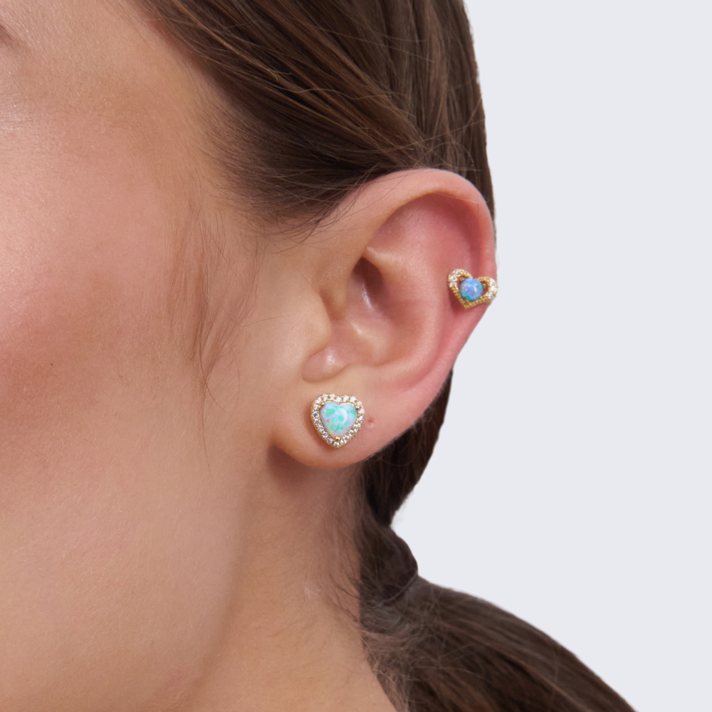 ARETES OPAL HEART - 10009