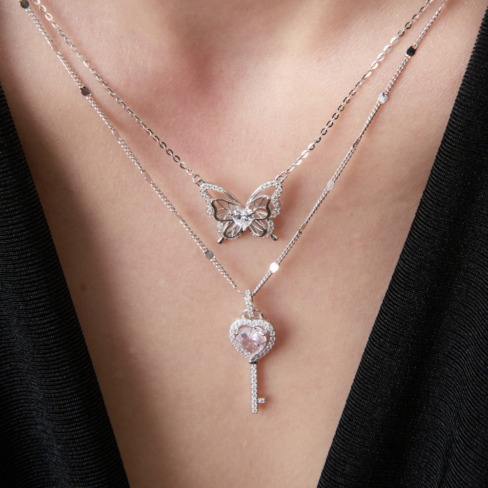 COLLAR ROSE KEY - 9971