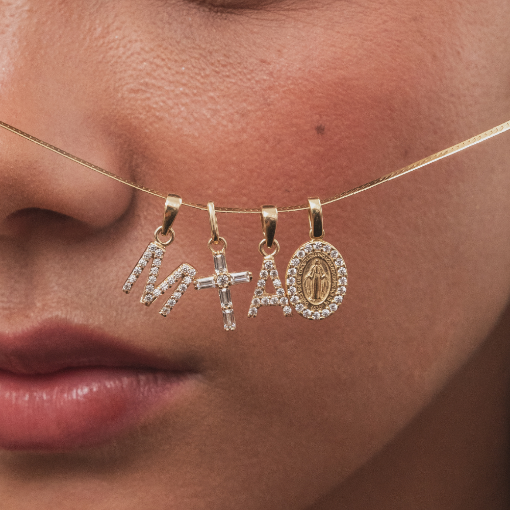 DIJE CRUZ ORO 18K - 10313