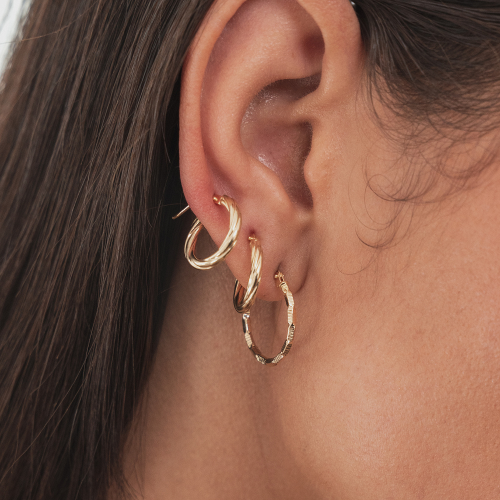 ARETES TWIST ORO 18K - 10326