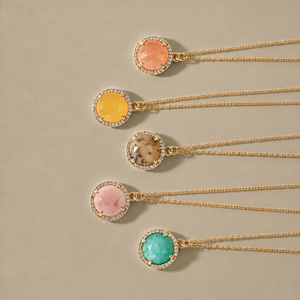 COLLAR ROUND AMAZONITA - 10801